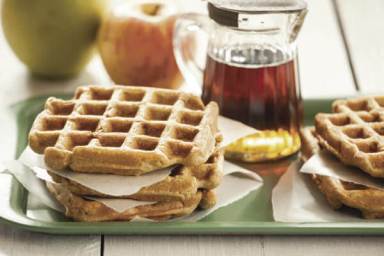 Whole Grain Apple Waffles