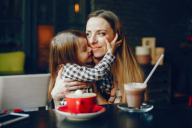 mother with daughter