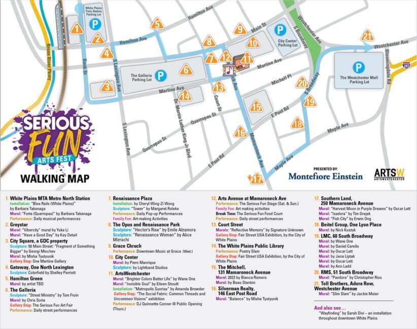 Serious Fun Arts Fest Map