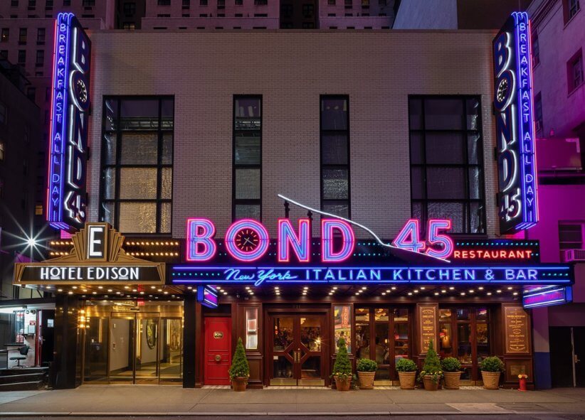 Dining at Bond 45