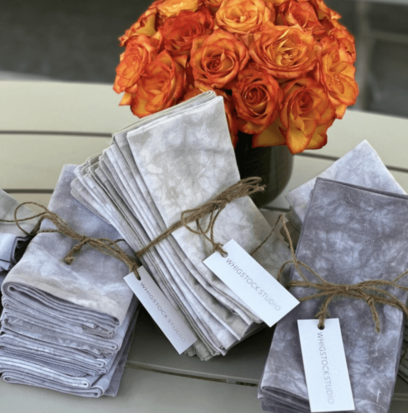 Hand-dyed, and sustainable linens from WhigStock Studio.