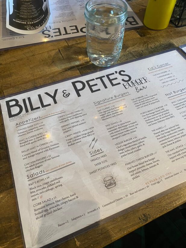 Billy and Pete's Burger Bar