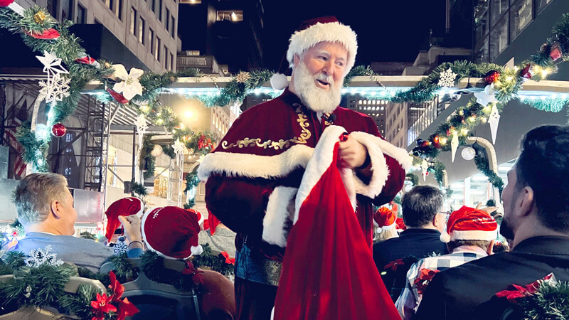 Meeting Santa on North Pole Express