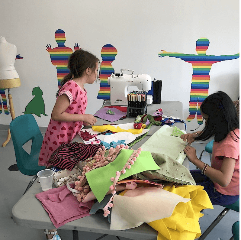 Kids can learn how to sew at Katonah Art Center.