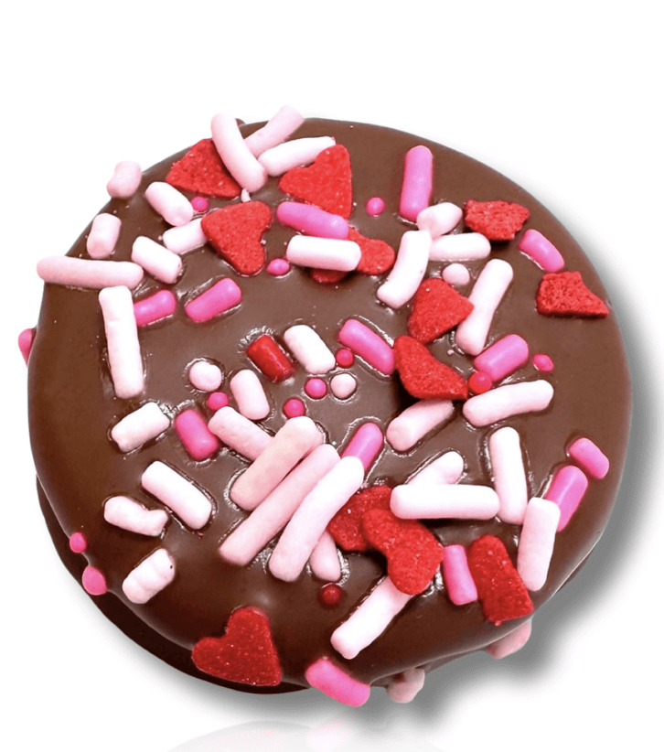 Valentine's Day chocolate-dipped Oreos from Crave Chocolate