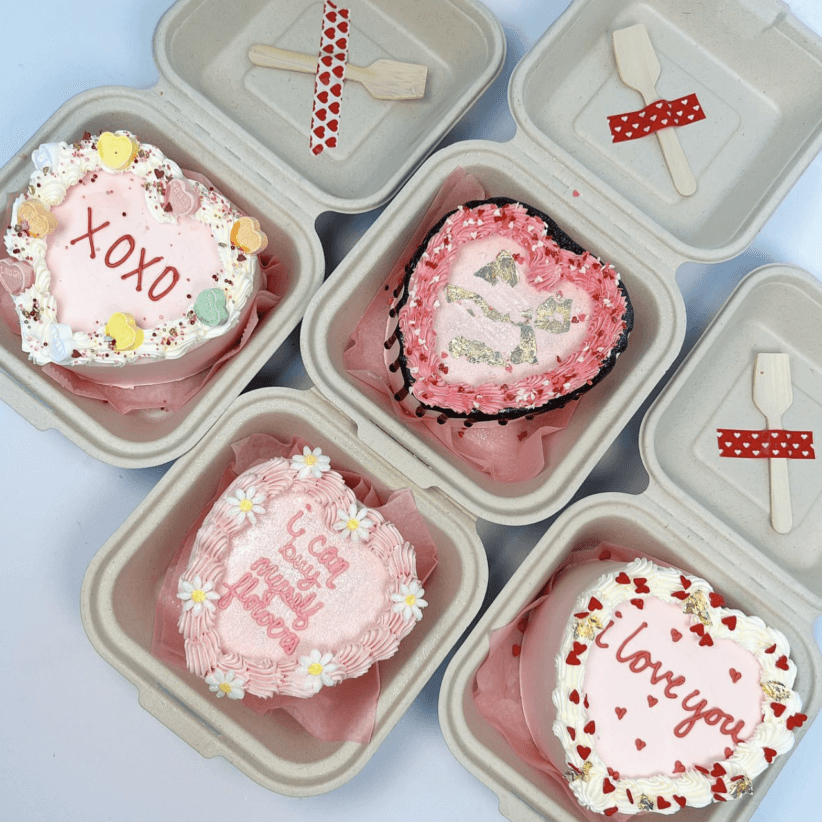 Valentine's Day cakes from The Poppery