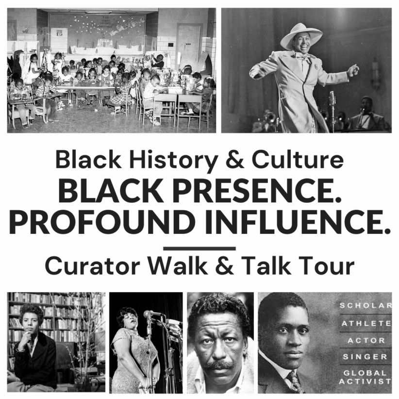 Walk & Talk Tour with Curator Joyce Sharrock-Cole – Black History & Culture: BLACK PRESENCE. PROFOUND INFLUENCE