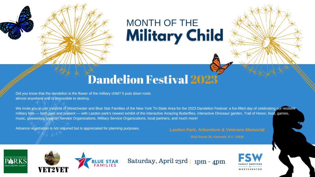 2023 NY Dandelion Festival A Community Celebration of Military Kids (Facebook Cover)