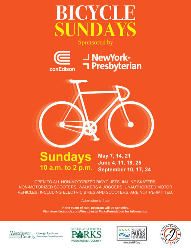 2023 Bicycle Sundays take place on the following dates: