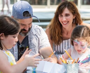 Families will have a blast at the "Family Day: Shades of Blue" at the Katonah Museum of Art