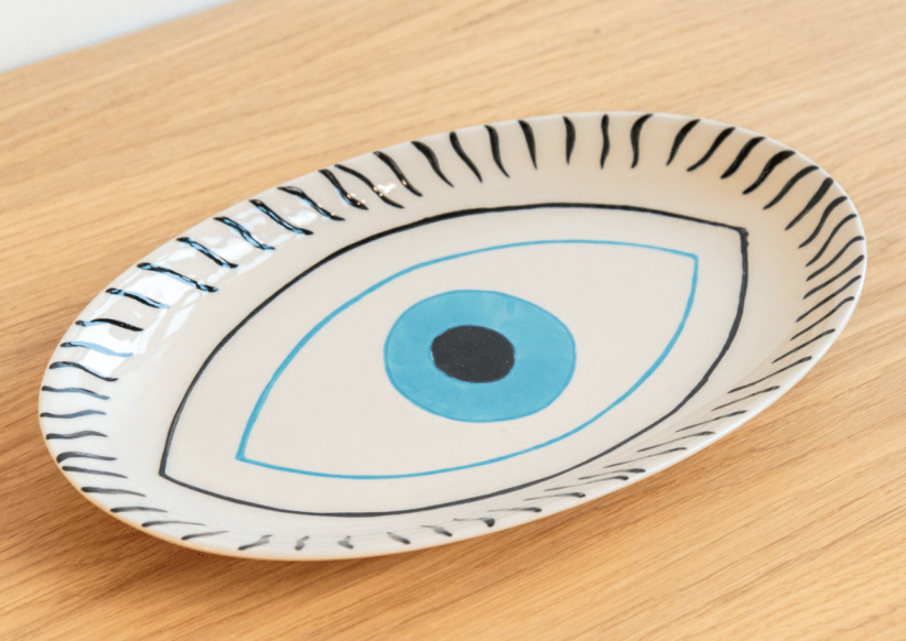 Evil Eye Platter from the Village Mercantile 