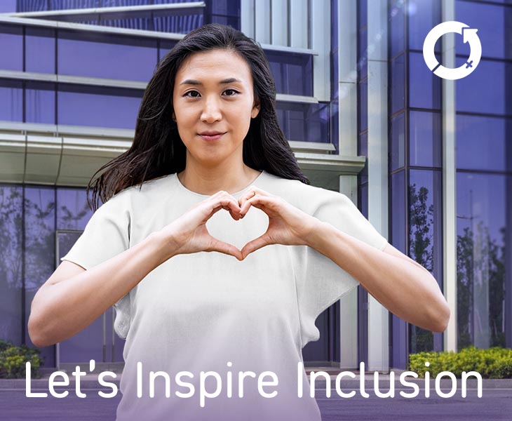 Celebrate International Women's Day by taking an 'Inspire Inclusion' picture.